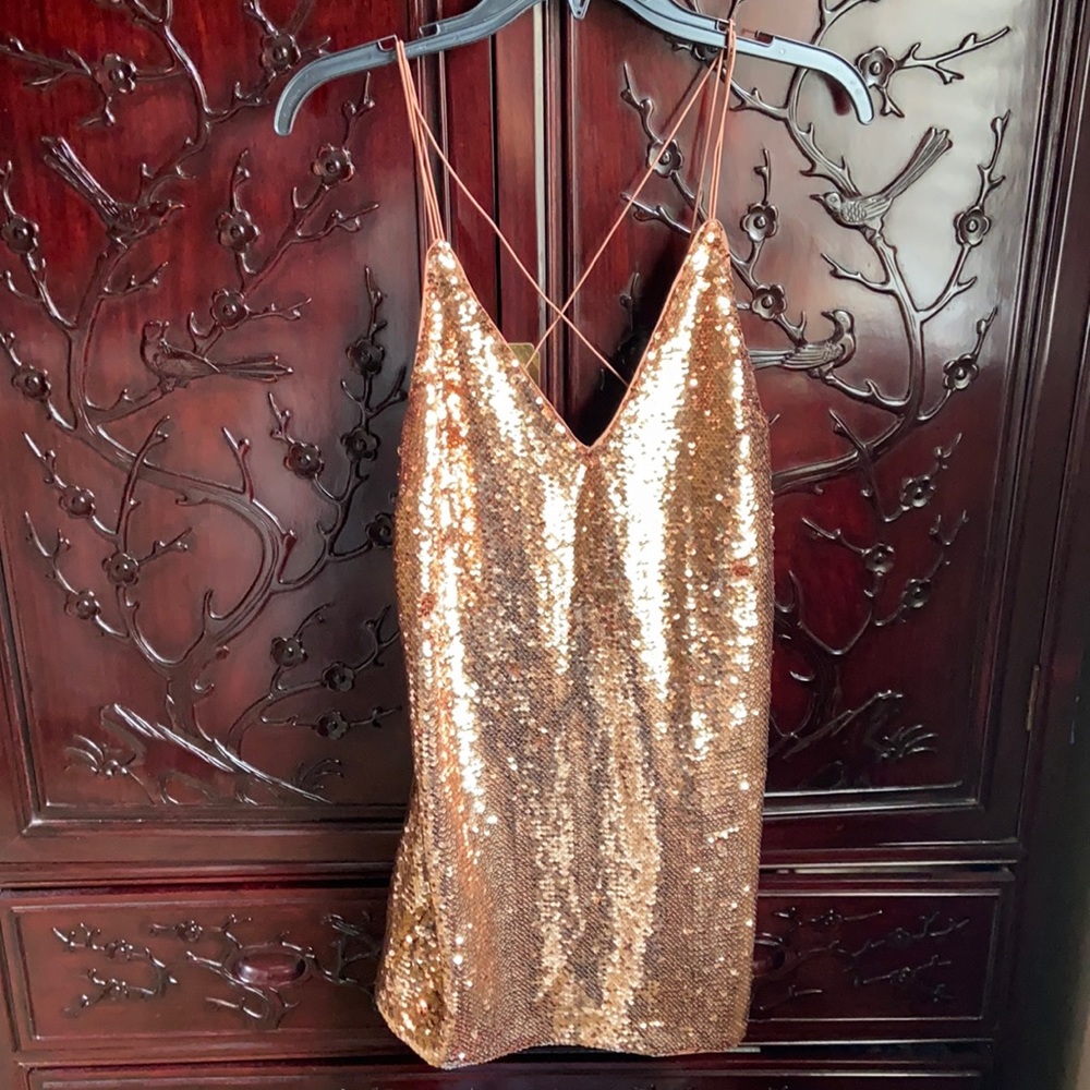 NWOT ASOS petite sequin dress